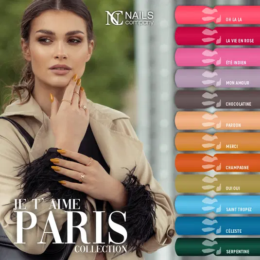  Kolekcja lakierów do paznokci Je Taime Paris od Nails Company - modne odcienie i elegancki styl 