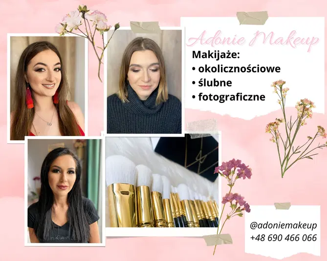  Makijaż okolicznościowy, ślubny i fotograficzny - Adonie Makeup, profesjonalne usługi makijażowe, kontakty: @adoniemakeup, +48 690 466 066. 